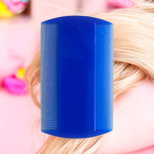 Professionele Luizen- en Netenkam Set (Metalen Luizenkam & Plastieken Kam) - Blauw - Medies®