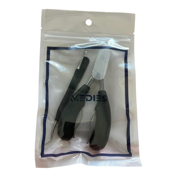 Medies - Nageltang premium set met nagelreiniging en nagelvijl - 3 stuks - ingegroeide nagels - harde nagels - teennagelknipper - kalknagels - nagelknipper