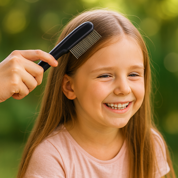 Elektrische Luizenkam met USB-C Oplaadbaar & Reinigingsborstel - Zwart - Medies®