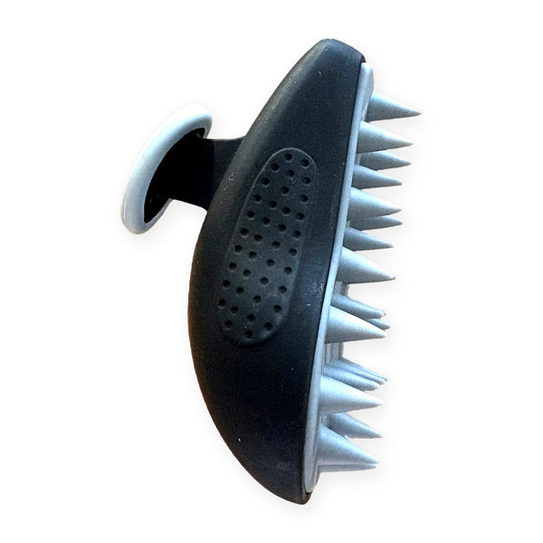 Siliconen Scalp Massager & Hoofdmassage Borstel voor in de Douche - Zwart - Mia & Annet®
